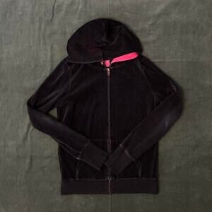 Y2k jenny bedazzled velvet hoodie